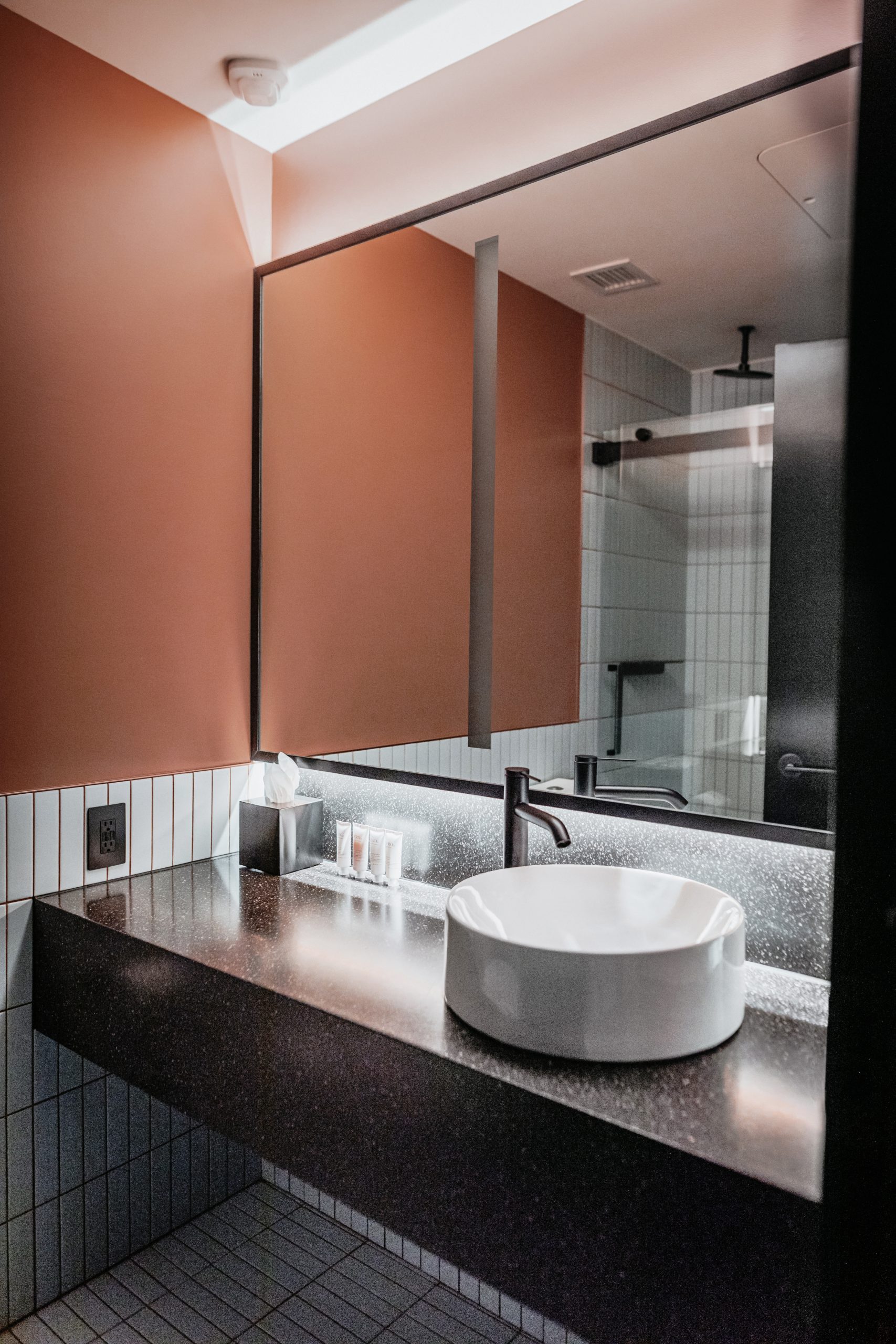 guest room bathroom and sink