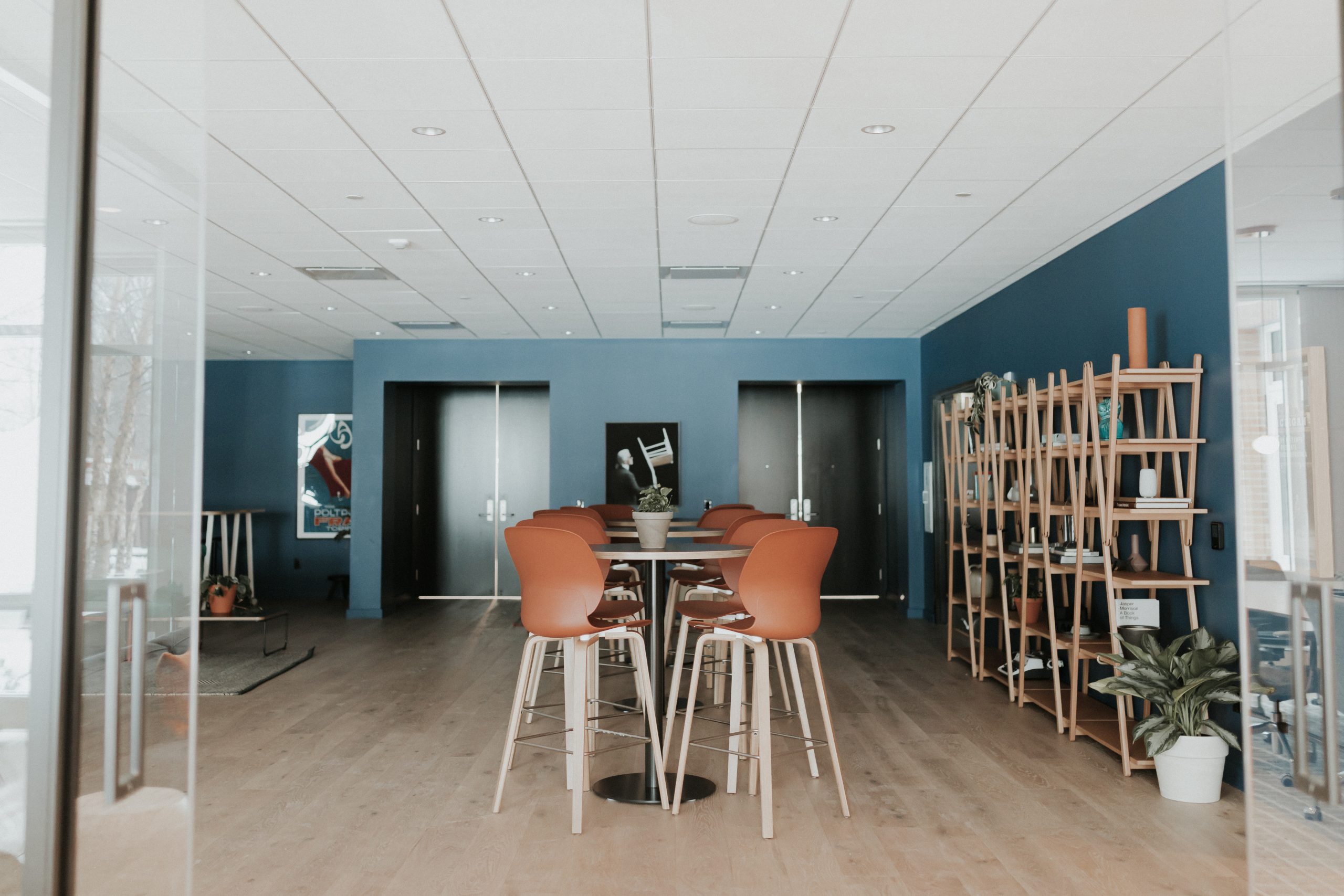 High-top tables near ball room