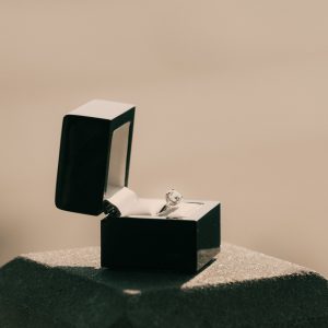 Wedding ring in box